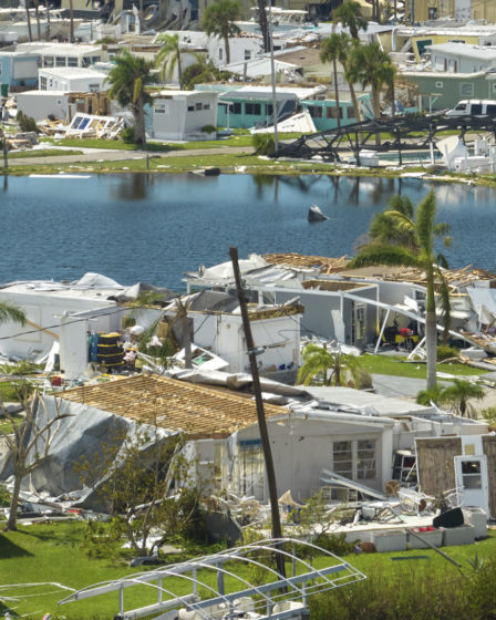 Hurricane Ian damage to homes and residential areas, illustrating necessary home repairs after a disaster.