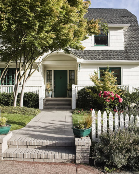 Remodeled older style home exterior